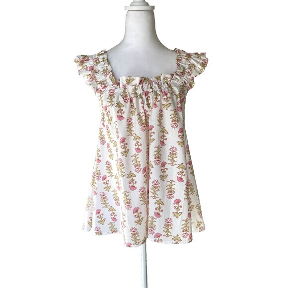 Piyama Nicolette Sleep Set Sz M Lotus Flower Babydoll Cotton Flirty Coquette NWT - Picture 2 of 16